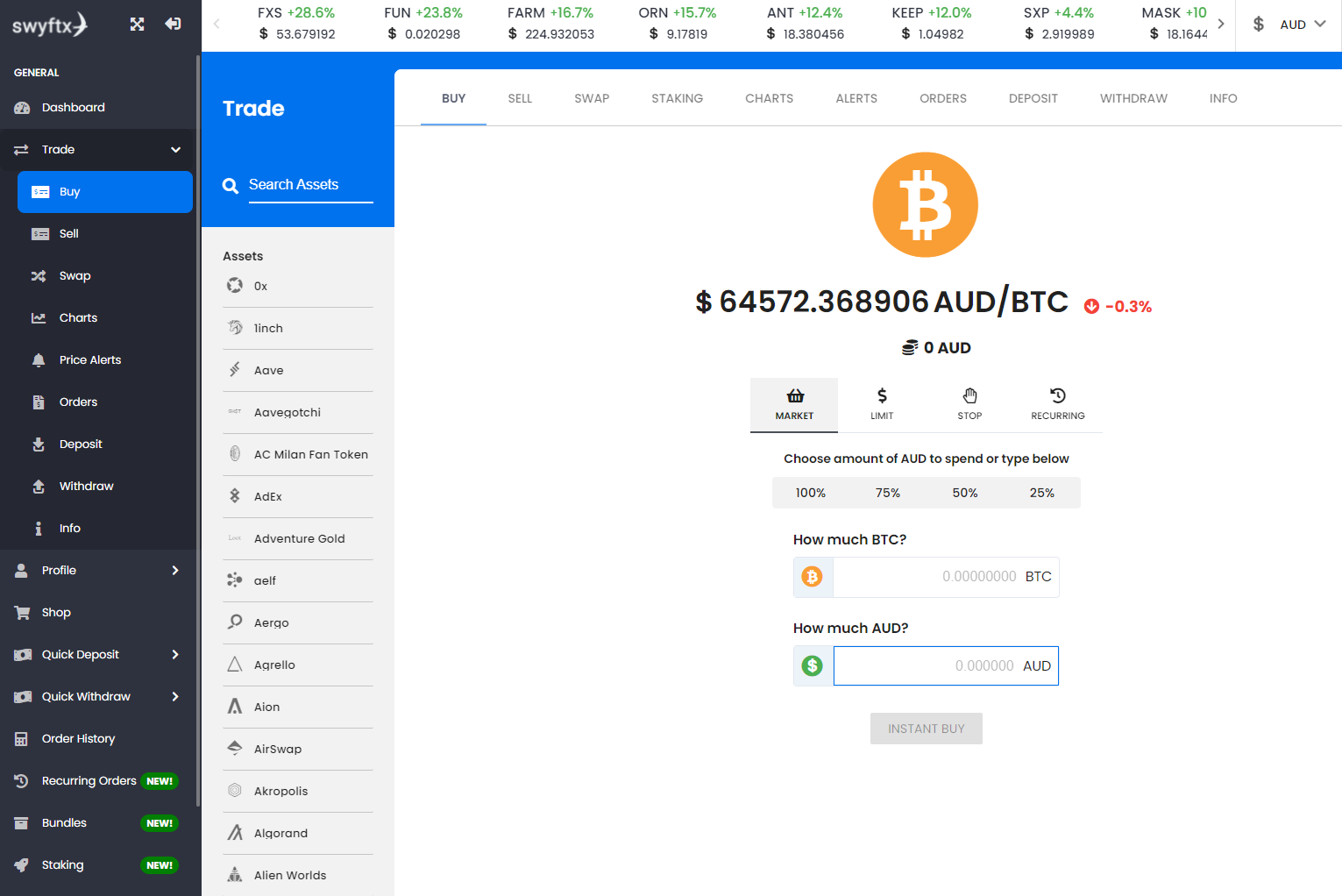 swyftx buy bitcoin