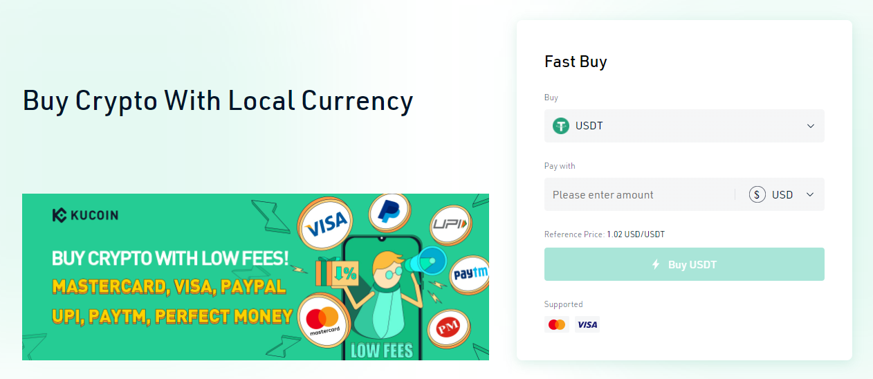 kucoin instant buy crypto