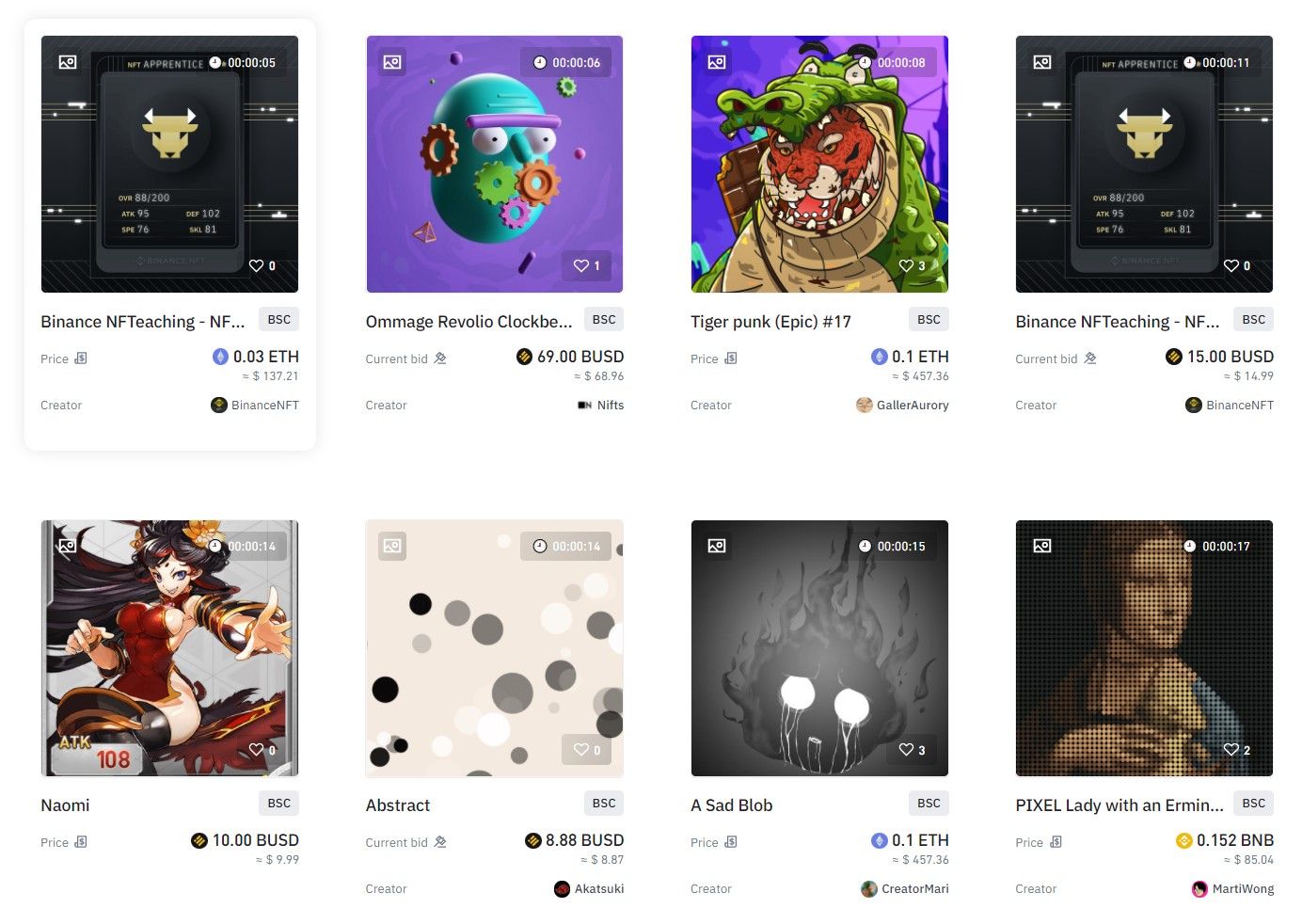 binance NFT marketplace
