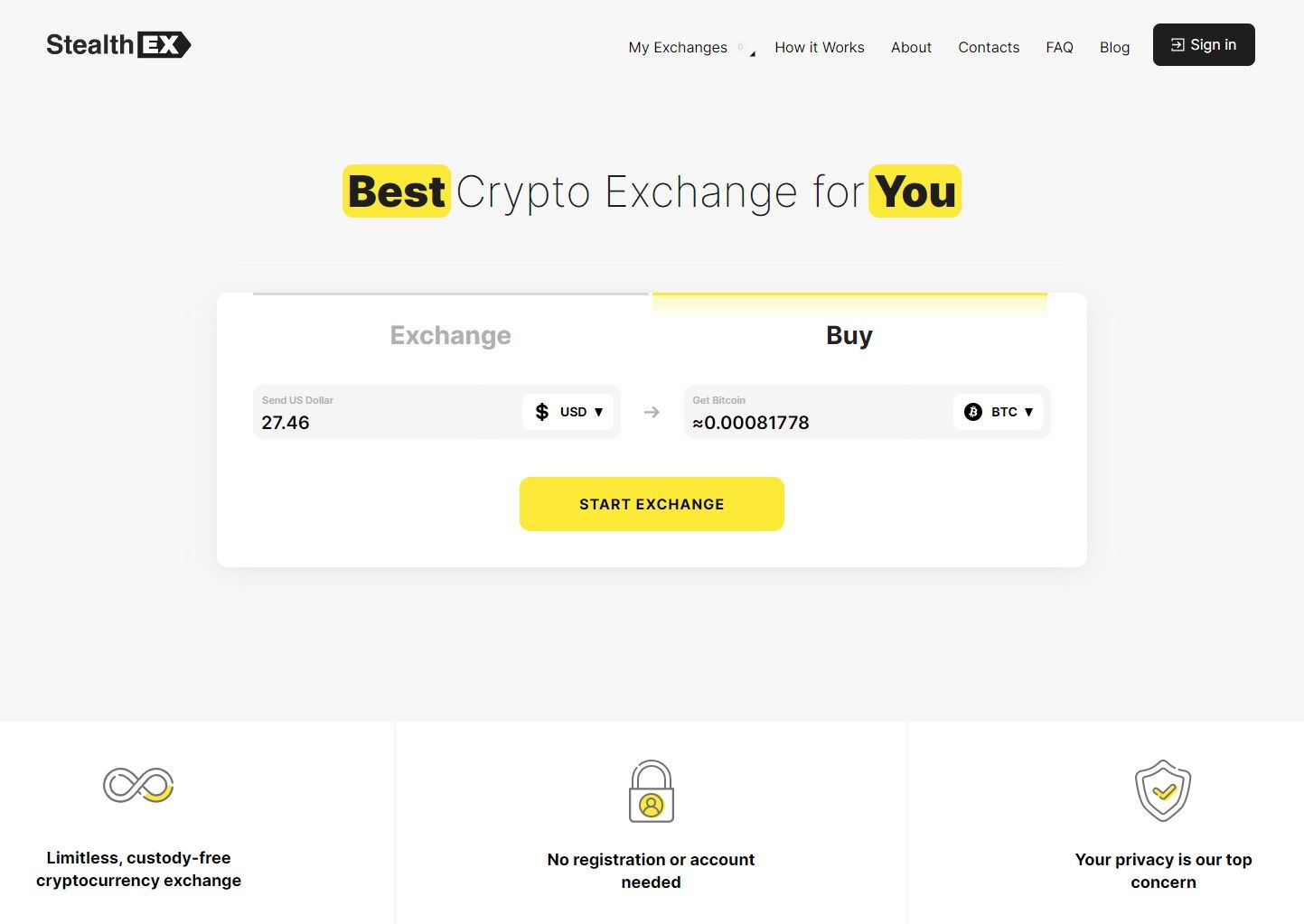 stealthex crypto converting