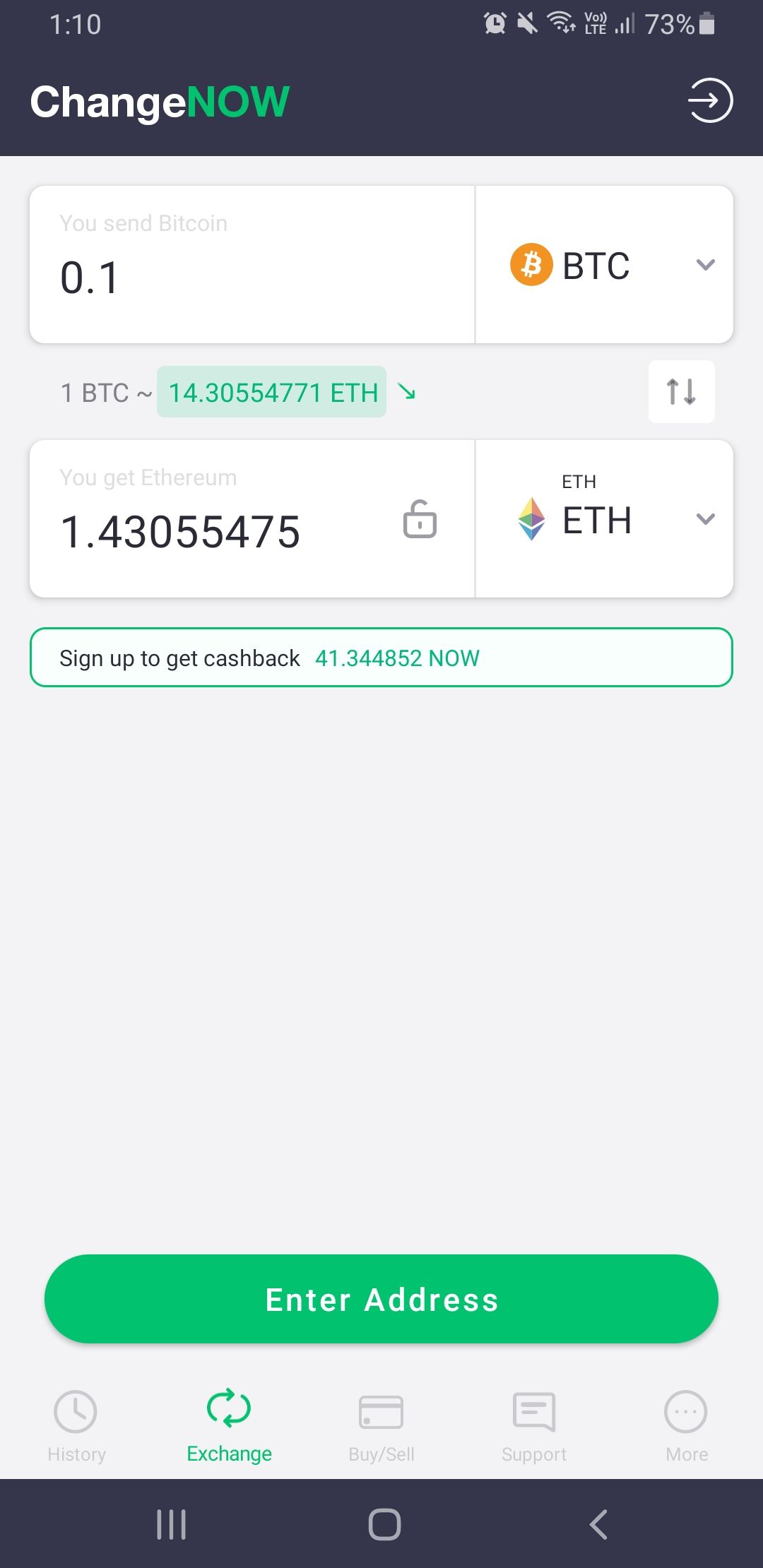changenow crypto wallet