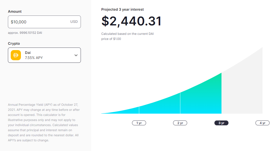 gemini earn interest