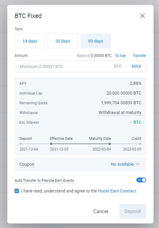 huobi earn