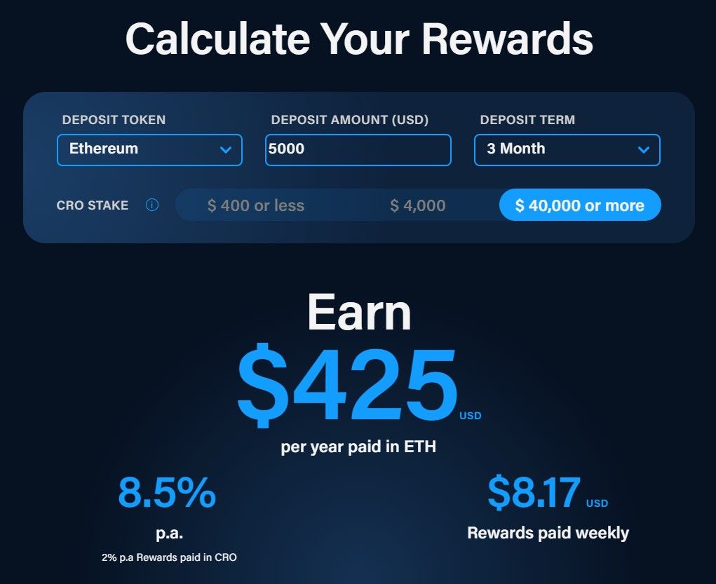 Crypto.com Earn