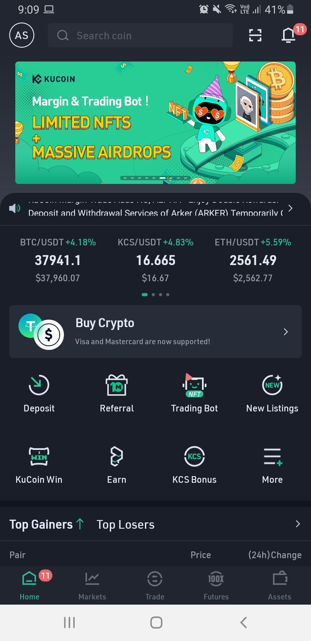 kucoin mobile app