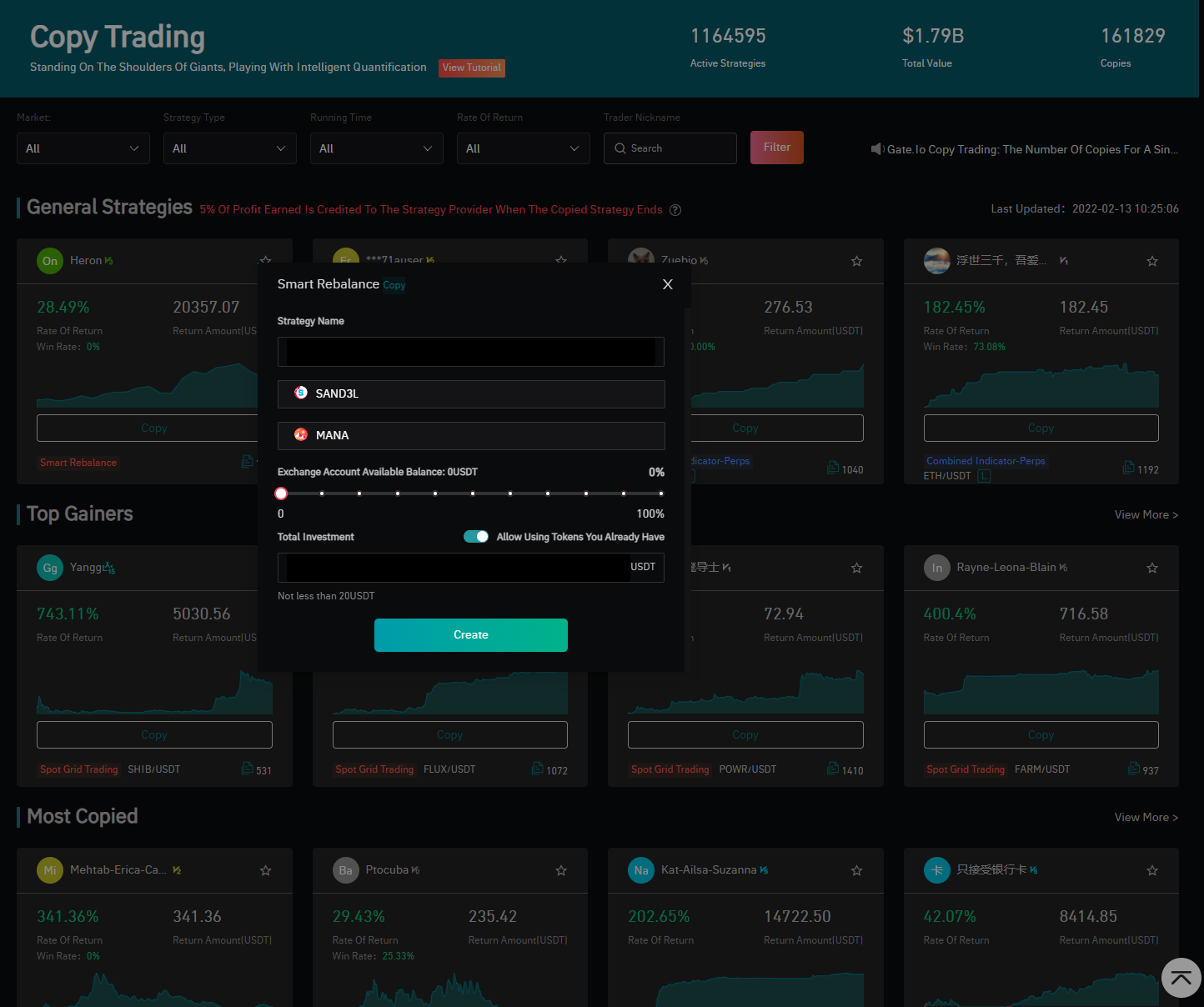 gate.io copy traders