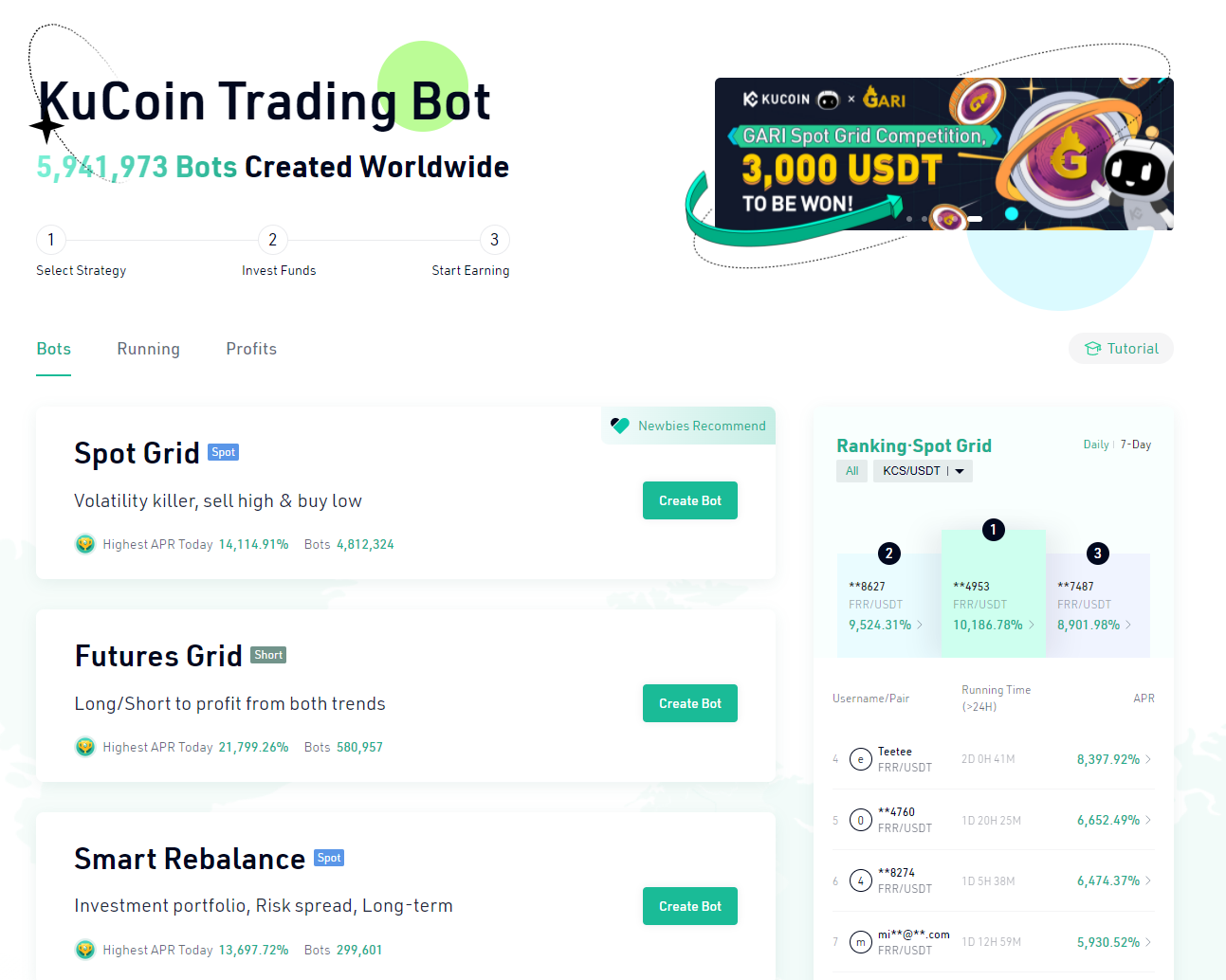 kucoin trading bots