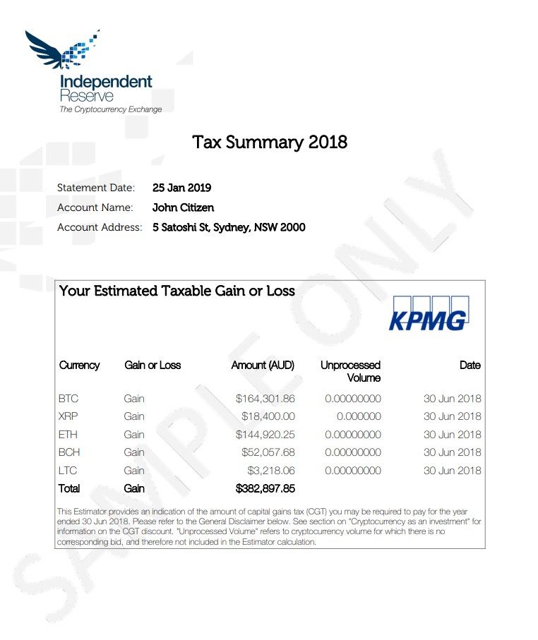 independent reserve tax