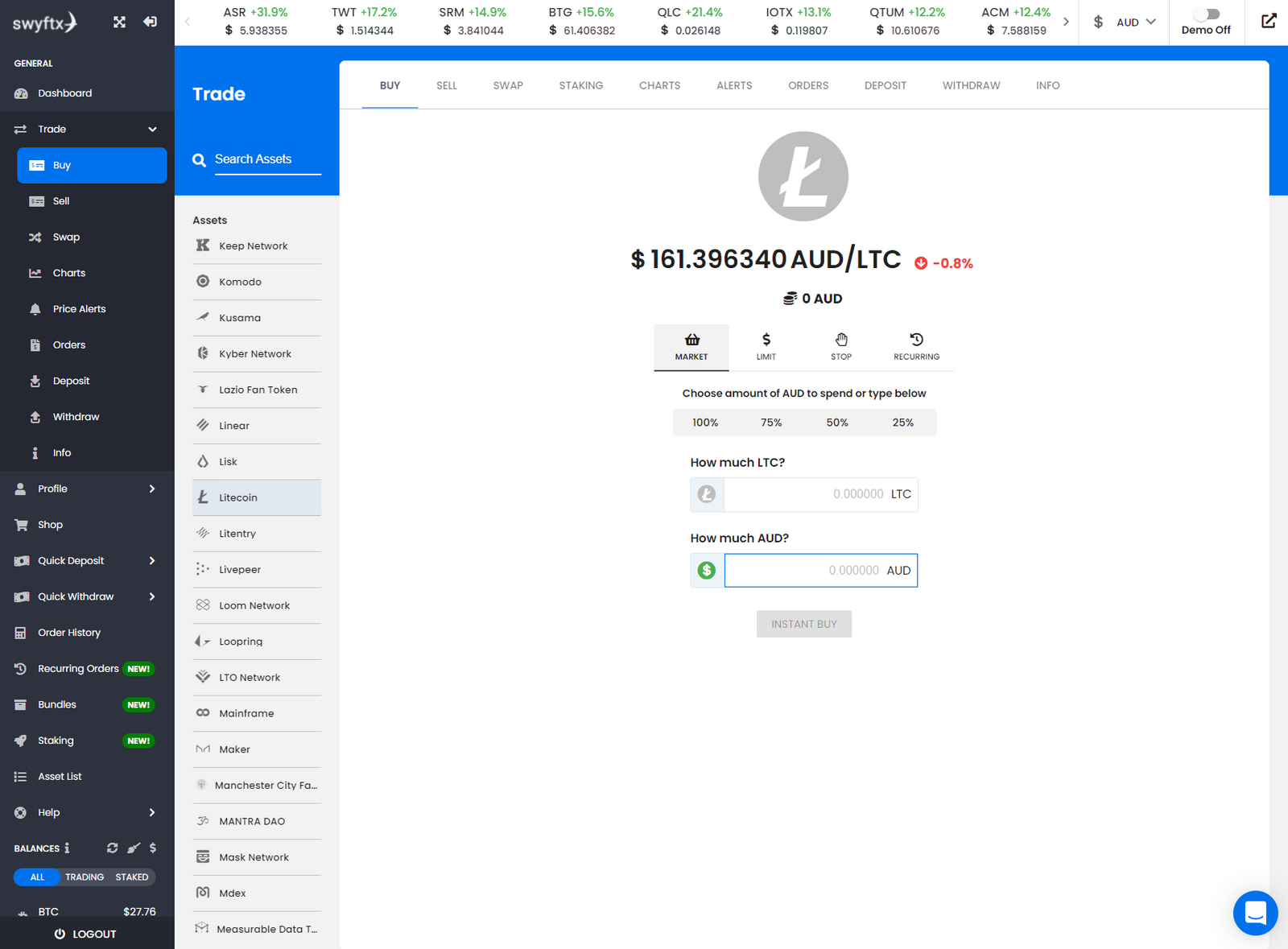 swyftx buy altcoins