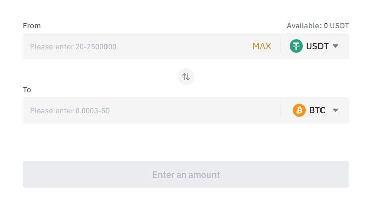 binance convert