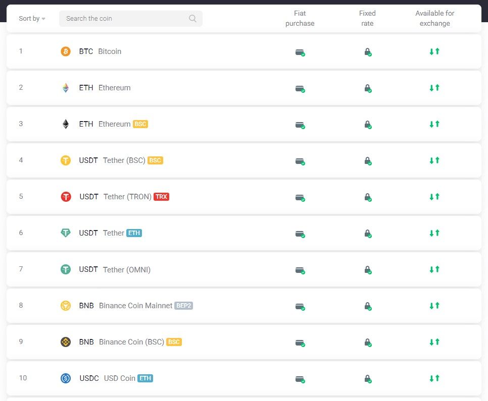 changenow swap crypto