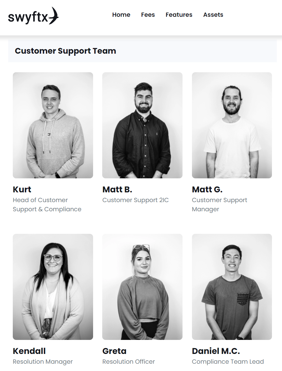 swyftx customer support team