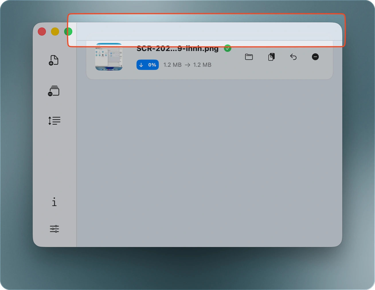 标题栏无法隐藏的 zipic 主窗口