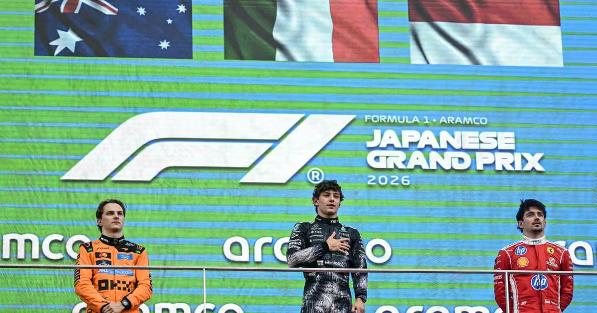 El gran premio de Japón terminó con otra victoria de Antonelli, la segunda consecutiva