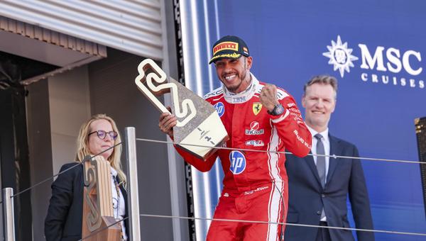Lewis Hamilton claimed his first victory in Ferrari red with a near-perfect three-stop drive at the Circuit de Barcelona-Catalunya, heading George Russell and Lando Norris in the first all-British Formula 1 podium since 1968. Championship leader Kimi Antonelli retired with four laps remaining after a damaged front-wing endplate from a pass on his teammate, slashing his lead to 41 points.