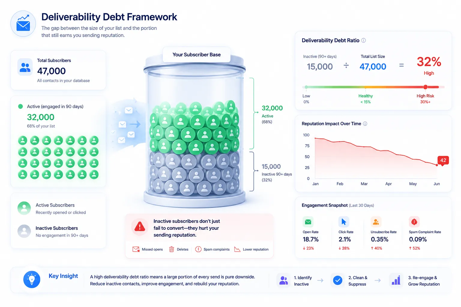 The Email Deliverability Debt Framework