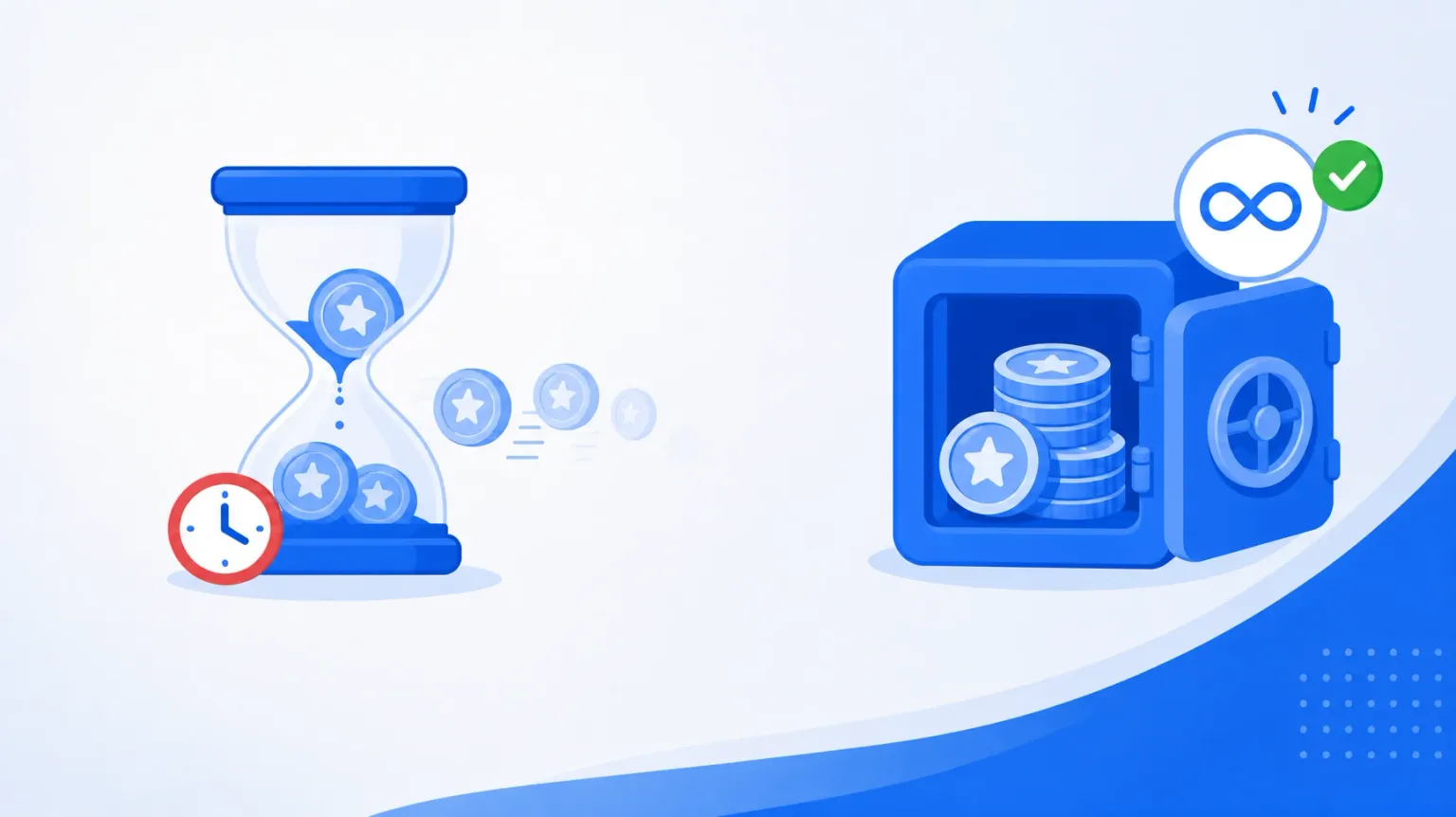 Expiring email verification credits versus credits that never expire