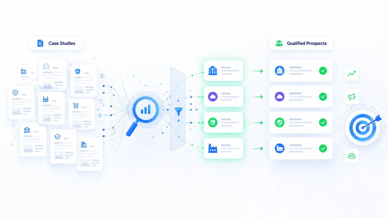 Mine Competitor Case Studies for Pre-Qualified Prospects