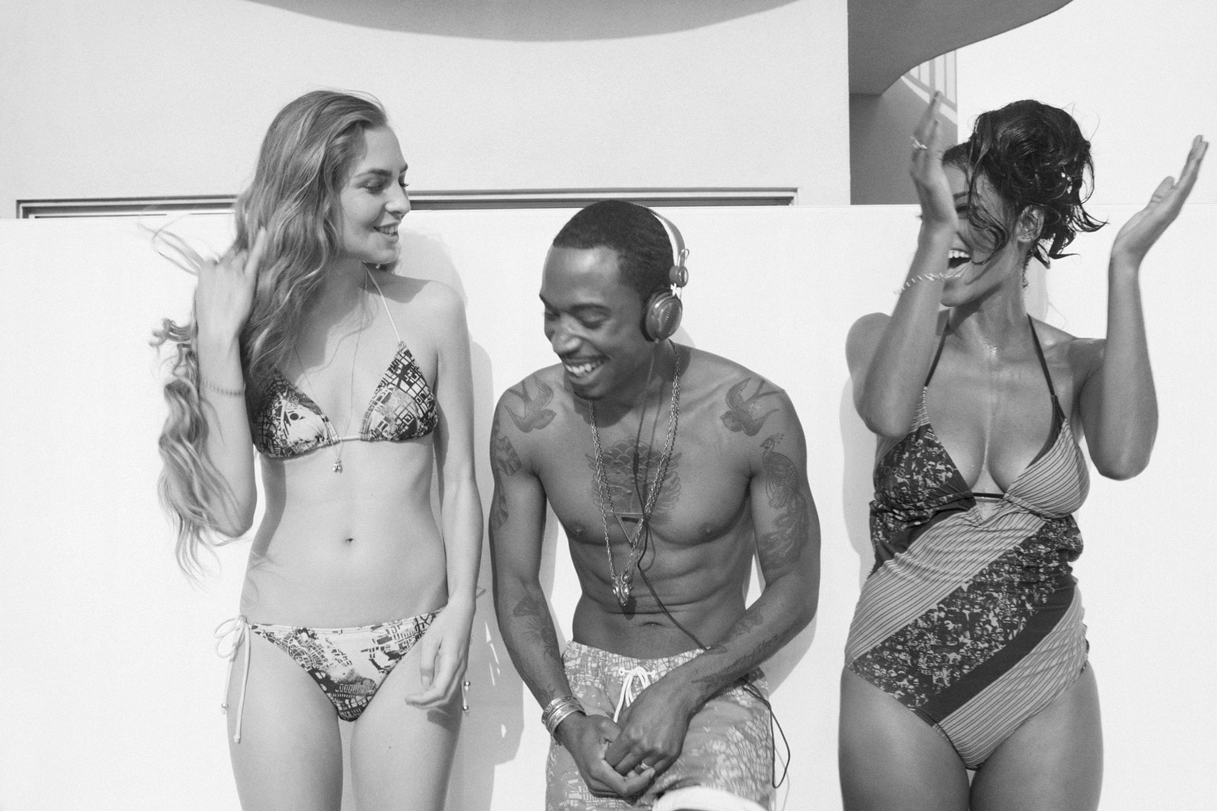 Swimwear for WeSC, shot in The Standard, Los Angeles, US, by Anton Renborg