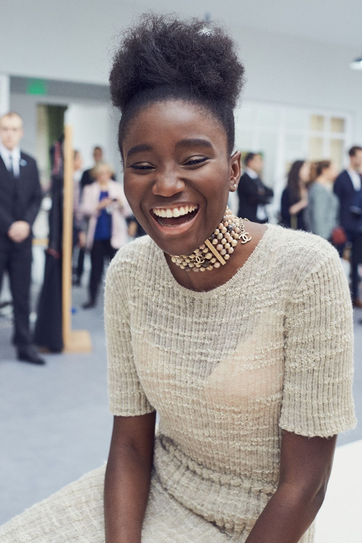 Karidja Touré for i-D France, shot in Grand Palais, Paris, France, by Anton Renborg