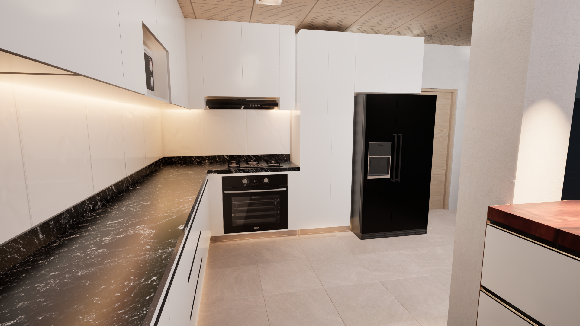 kitchen setup left angle