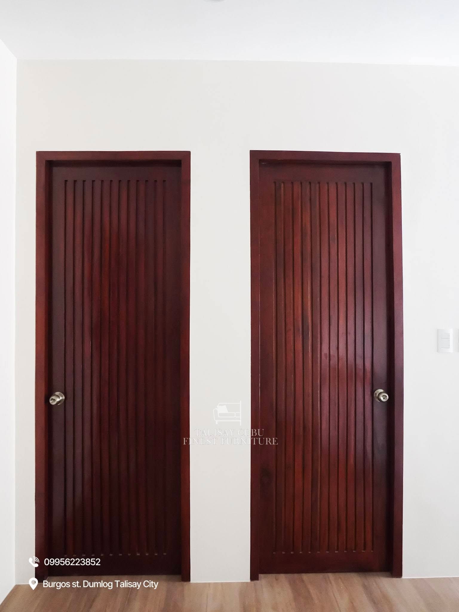 Kiln-dried mahogany doors