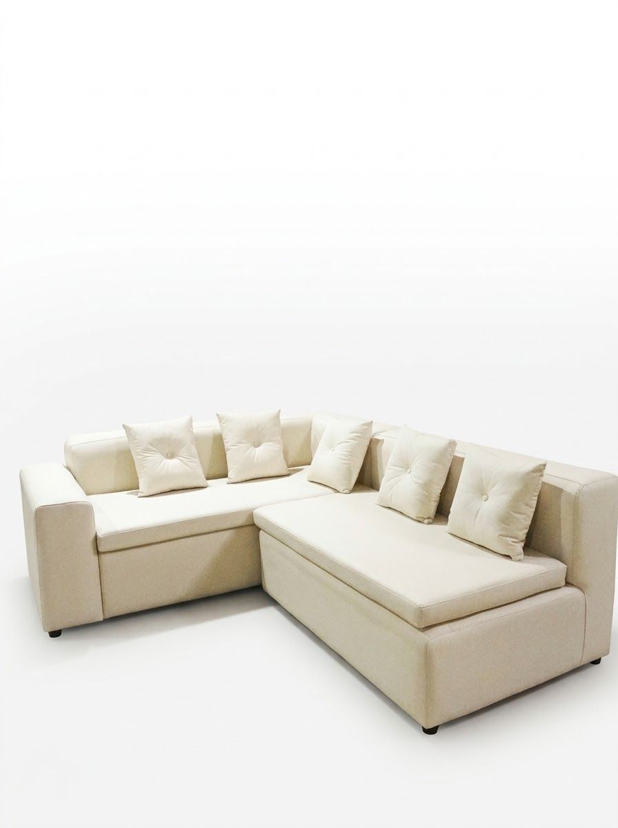 A premium leather L-shape sofa built on a kiln-dried mahogany frame, crafted for lasting comfort and refined style.