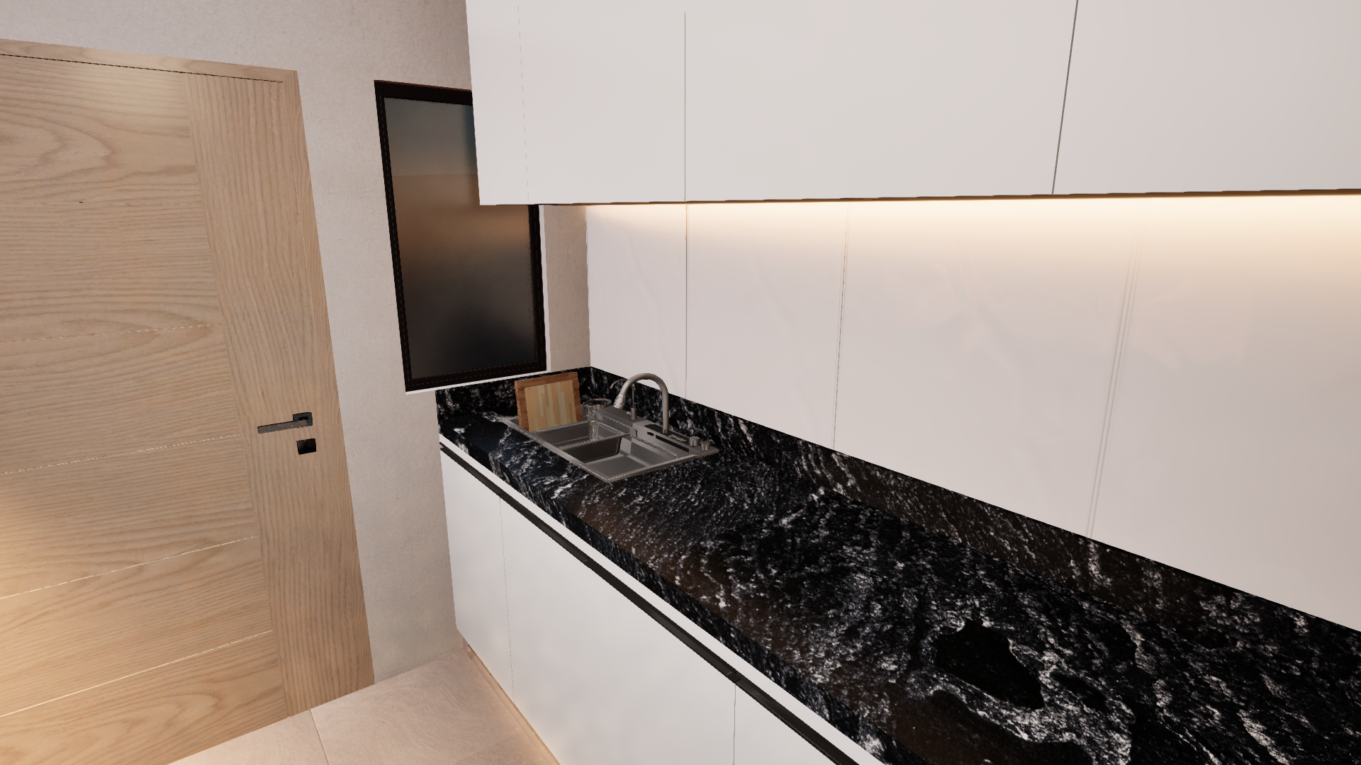 Kitchen setup right angle