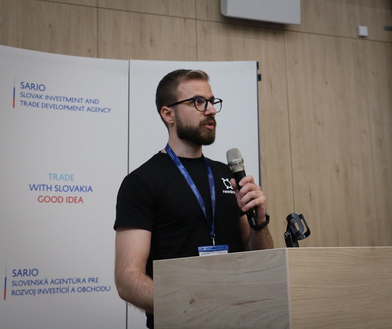 Patrik speaking at Emerging Space 2023