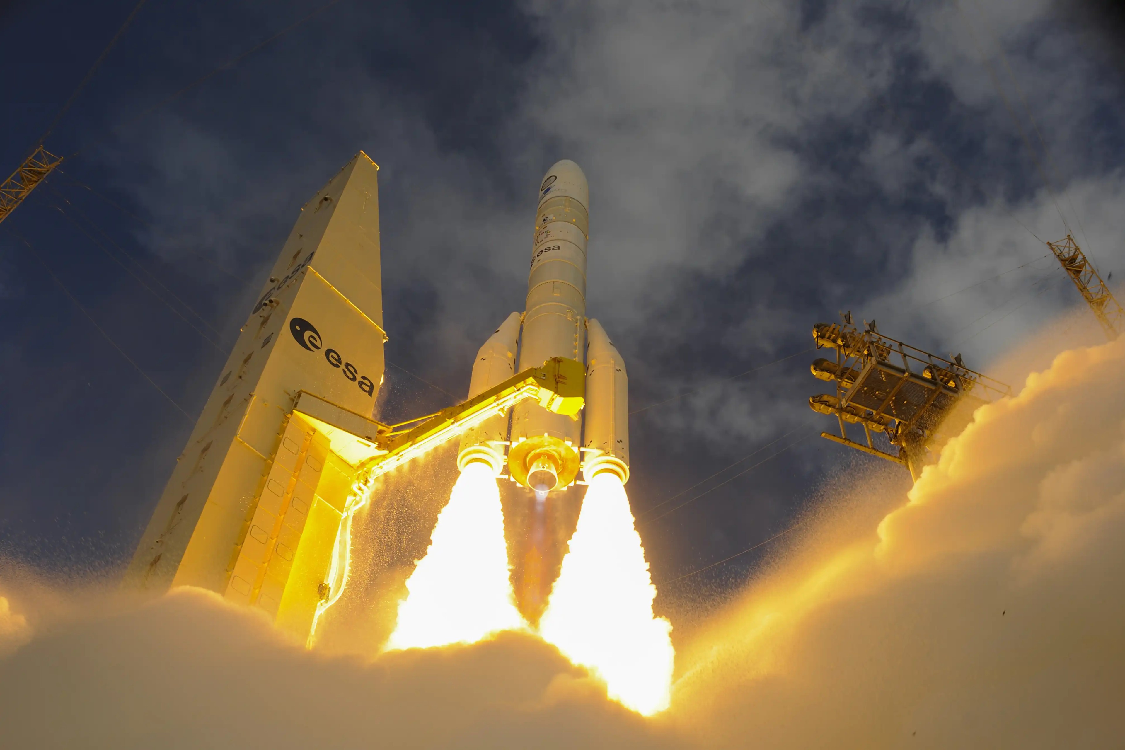 Ariane 6 launching with CubeSat GRBBeta on board.