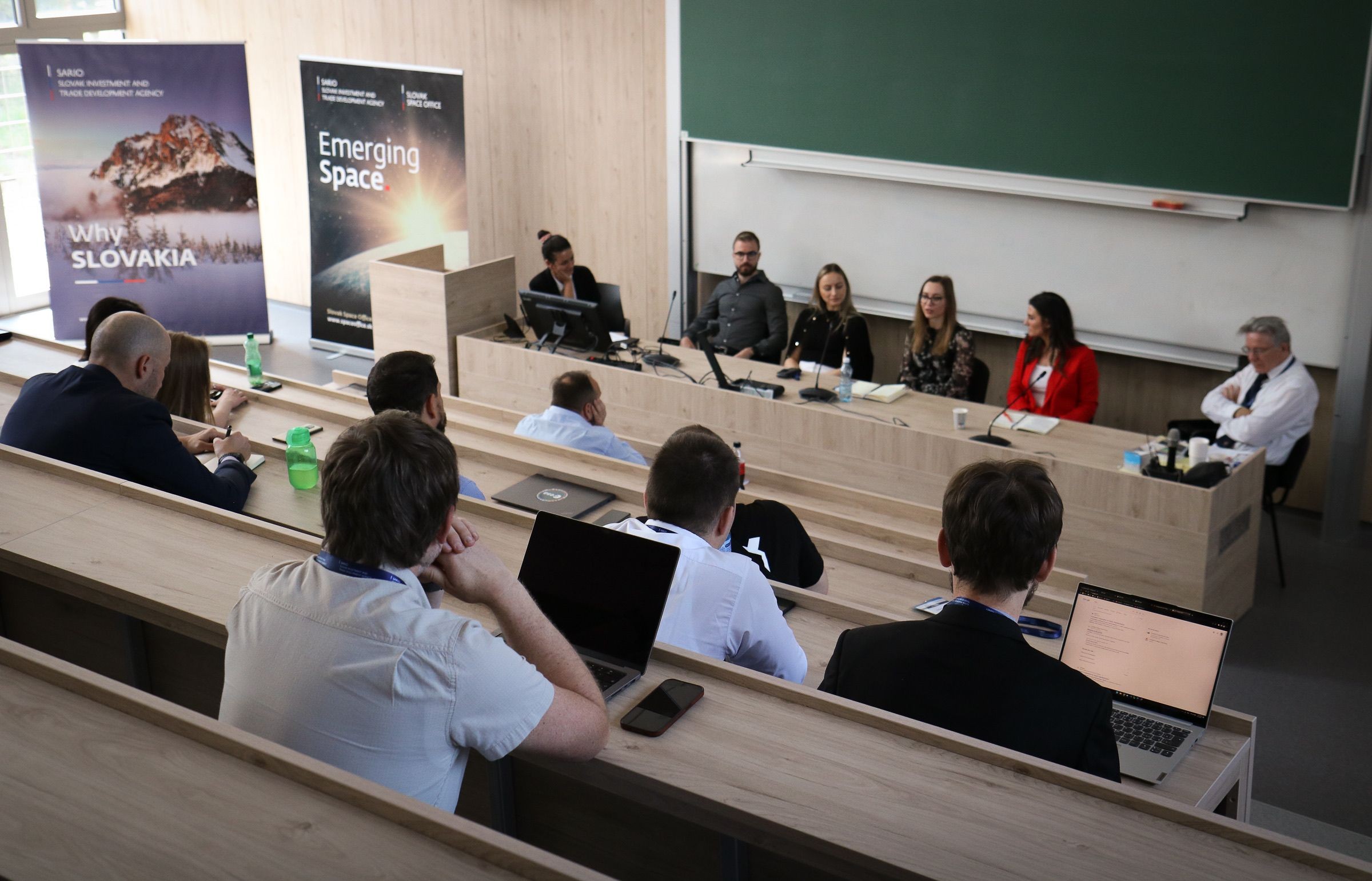 Patrik Lászlo as a part of panel discussion at Emerging Space 2023 on the topic of Emerging Space Education