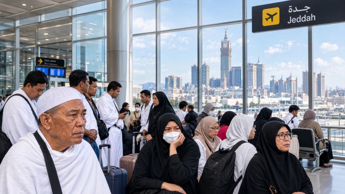 Terlantar di Jeddah, 32 Jemaah Umrah Terpaksa Hutang Rp 9,4 Juta Untuk Tiket Pulang