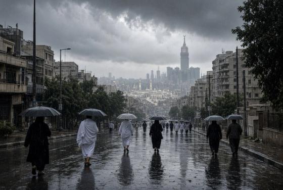 Cuaca Makkah Diperingatkan Hujan Lebat, Outlook NCM Berlanjut hingga Oktober