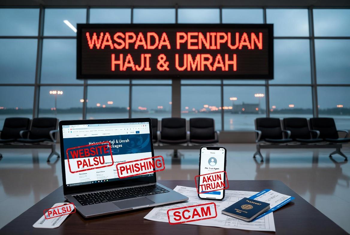 Waspada Penipuan Haji dan Umrah Online: Kenali Modus Phishing, Website Palsu, dan Akun Media Sosial Tiruan