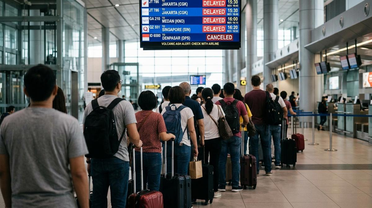 Abu Anak Krakatau Ganggu Penerbangan Meluas, 301 Penerbangan Soetta Terdampak