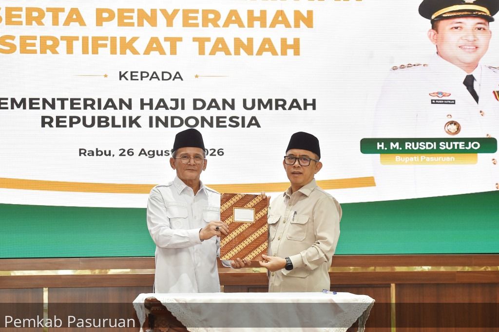 Pemkab Pasuruan Hibahkan Tanah untuk Pusat Layanan Haji dan Umroh, Pembangunan Ditargetkan 2027