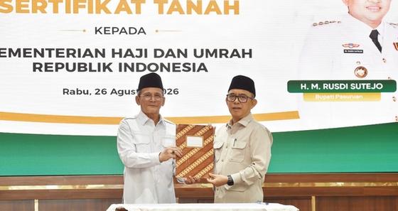 Pemkab Pasuruan Hibahkan Tanah untuk Pusat Layanan Haji dan Umroh, Pembangunan Ditargetkan 2027