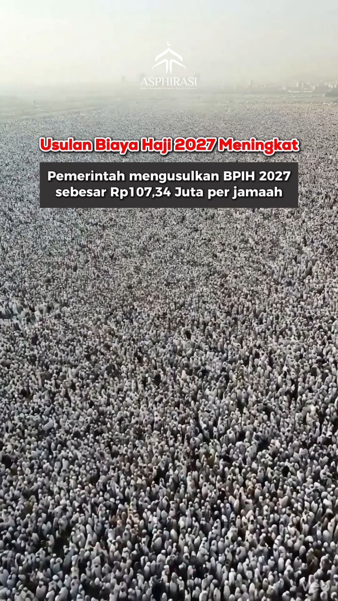 Usulan Kenaikan BPIH 2027, Jamaah Diproyeksikan Membayar Sekitar 40%