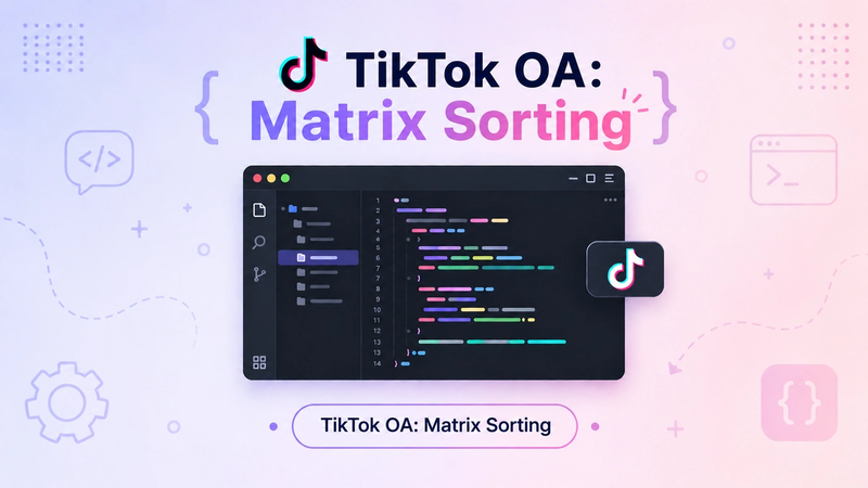 Coding Challenge: Diagonal Sorting (TikTok OA)