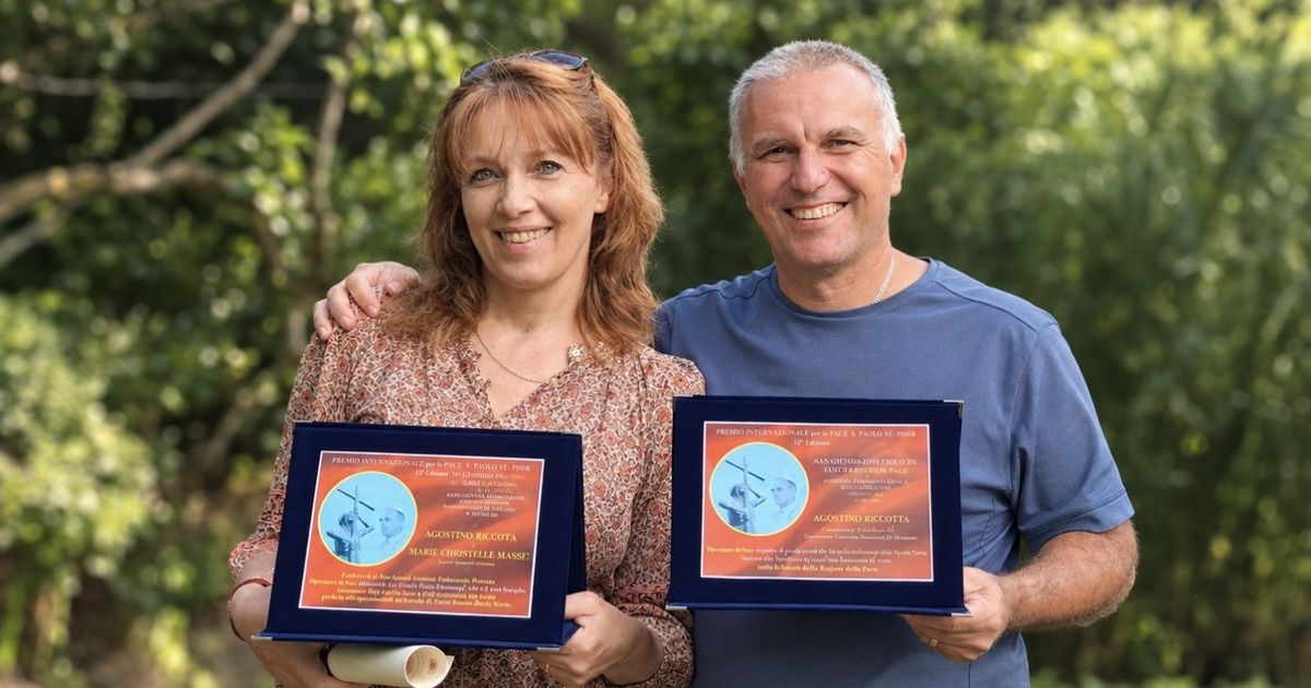 Il Santuario della Regina della Pace premia Agostino e Marie Christelle Ricotta
