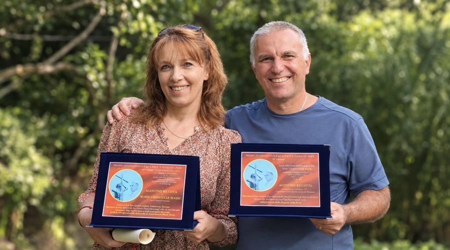 Il Santuario della Regina della Pace premia Agostino e Marie Christelle Ricotta