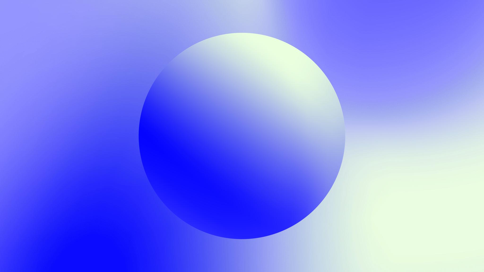 Blue mint gradient background with a circle in the middle which is also in a blue mint gradient