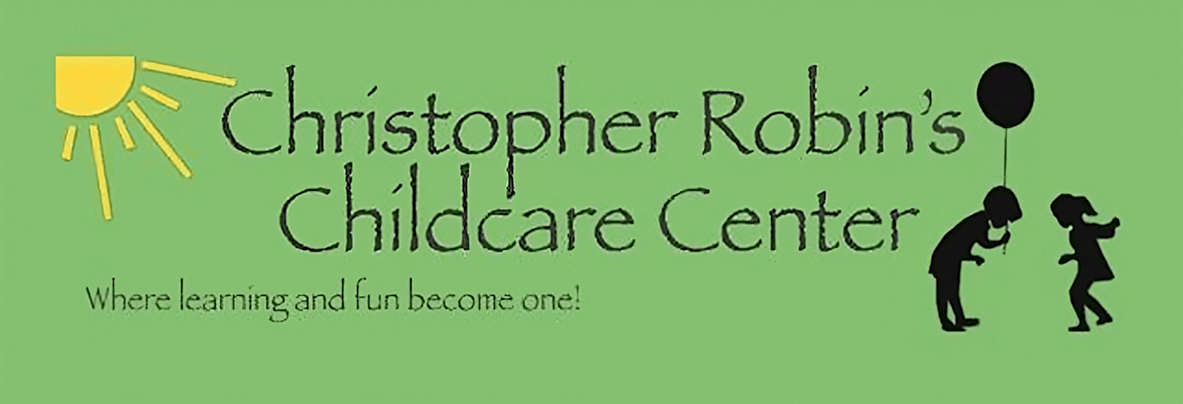 Christopher Robin's Childcare Centre logo on a transparent background