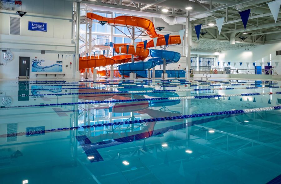 Waterslide at SLS Centre - Jayman BUILT Aquatic Centre