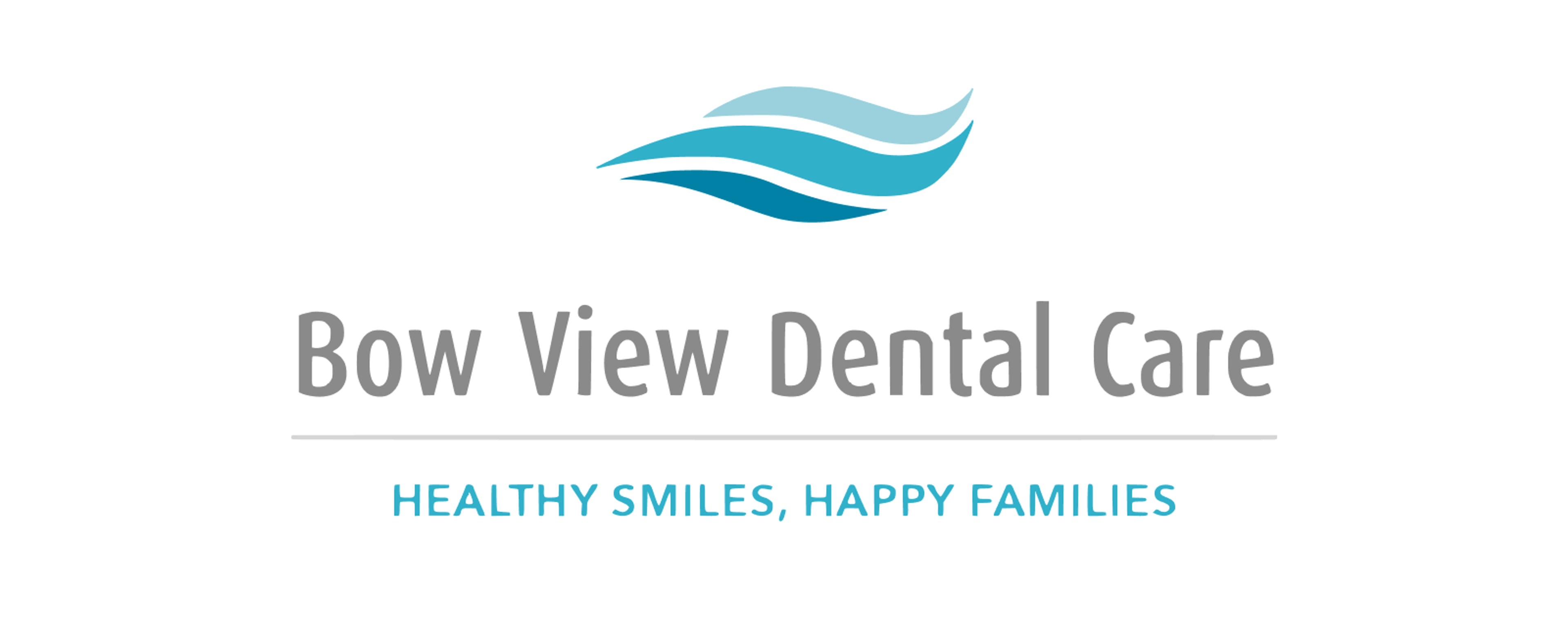 Bow View Dental Care logo on a padded white background