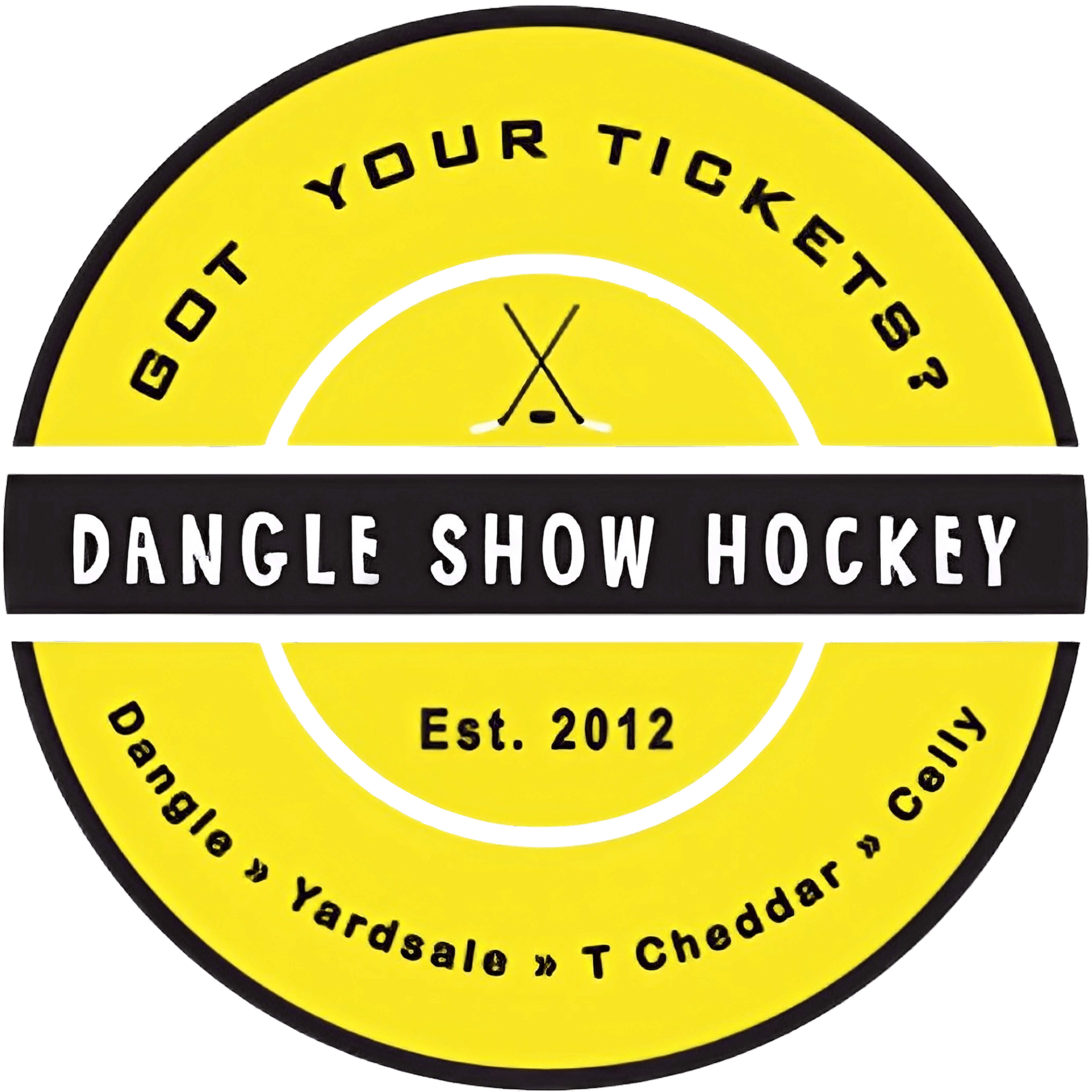 Dangle Show Hockey logo on a transparent background