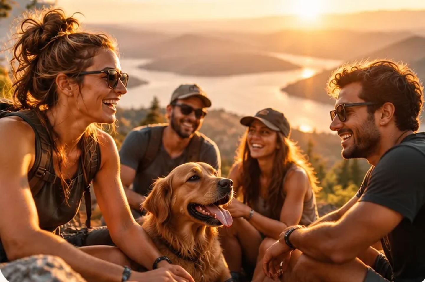 Friends enjoying the outdoors