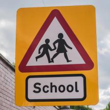 School road sign