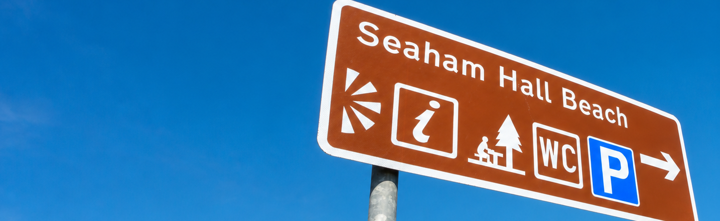 A custom road sign arrow