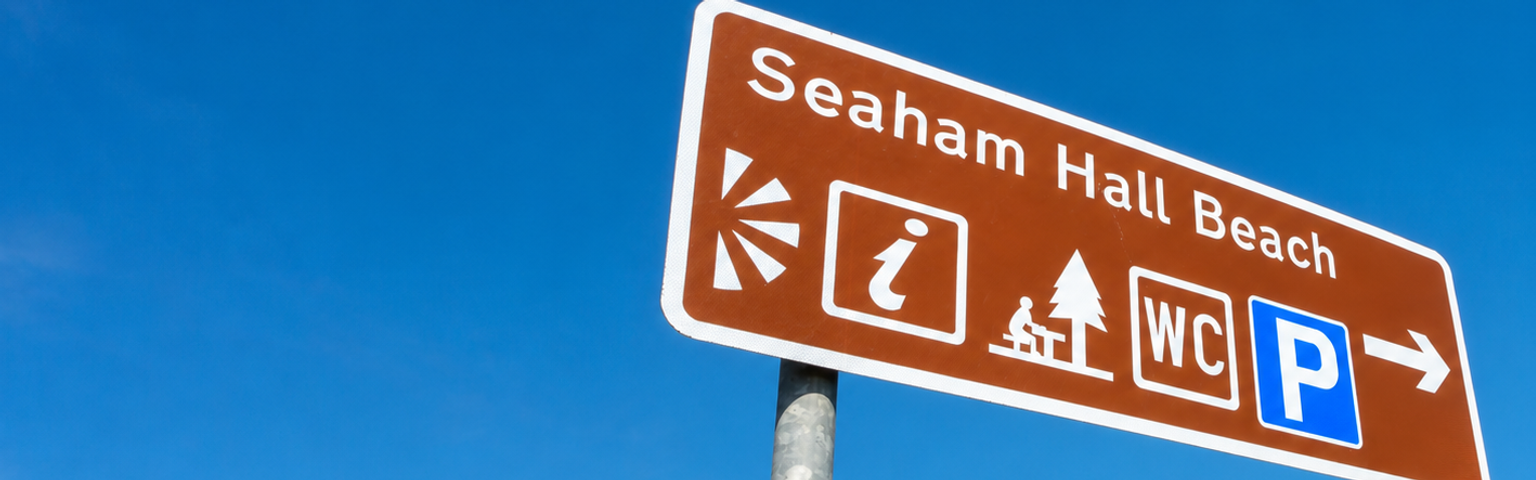 A custom road sign arrow
